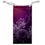 Purple Lotus Jewelry Bag Back