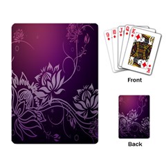 Purple Lotus Playing Card