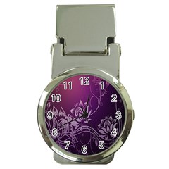 Purple Lotus Money Clip Watches