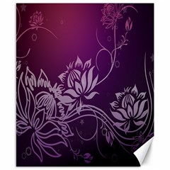 Purple Lotus Canvas 8  X 10  by Nexatart