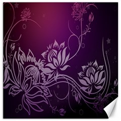 Purple Lotus Canvas 12  x 12  