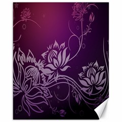 Purple Lotus Canvas 16  x 20  