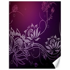 Purple Lotus Canvas 18  x 24  