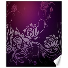 Purple Lotus Canvas 20  X 24   by Nexatart