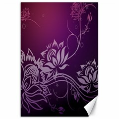 Purple Lotus Canvas 20  X 30   by Nexatart