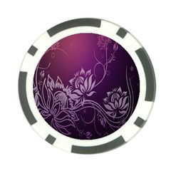 Purple Lotus Poker Chip Card Guard (10 pack)