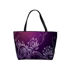 Purple Lotus Shoulder Handbags