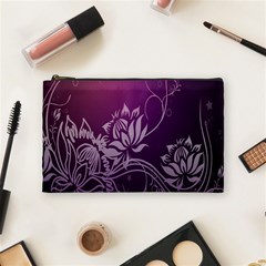 Purple Lotus Cosmetic Bag (Medium) 