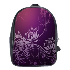 Purple Lotus School Bags(Large) 