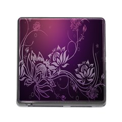 Purple Lotus Memory Card Reader (square) by Nexatart