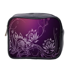 Purple Lotus Mini Toiletries Bag 2-Side