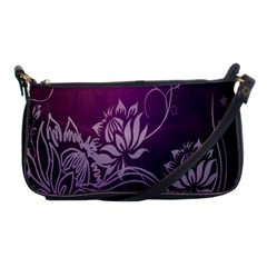 Purple Lotus Shoulder Clutch Bags