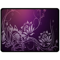 Purple Lotus Fleece Blanket (Large) 