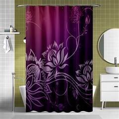 Purple Lotus Shower Curtain 48  X 72  (small)  by Nexatart