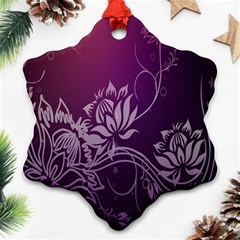 Purple Lotus Ornament (Snowflake)