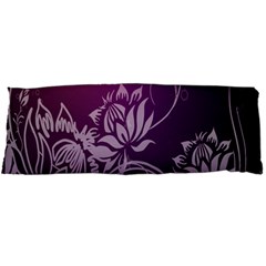 Purple Lotus Body Pillow Case Dakimakura (two Sides) by Nexatart