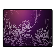 Purple Lotus Double Sided Fleece Blanket (Small) 