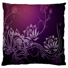 Purple Lotus Standard Flano Cushion Case (one Side) by Nexatart