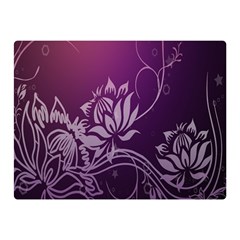 Purple Lotus Double Sided Flano Blanket (Mini) 