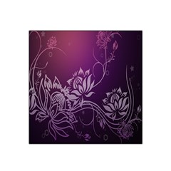 Purple Lotus Satin Bandana Scarf