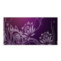 Purple Lotus Satin Wrap