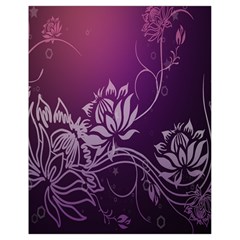 Purple Lotus Drawstring Bag (Small)