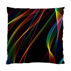 Rainbow Ribbons Standard Cushion Case (one Side) by Nexatart