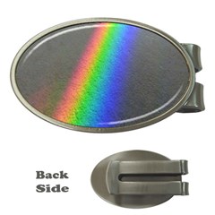 Rainbow Color Spectrum Solar Mirror Money Clips (oval)  by Nexatart