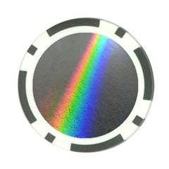 Rainbow Color Spectrum Solar Mirror Poker Chip Card Guard (10 Pack) by Nexatart