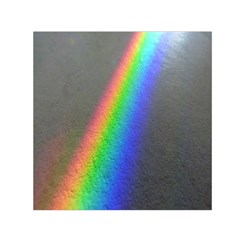 Rainbow Color Spectrum Solar Mirror Small Satin Scarf (square) by Nexatart