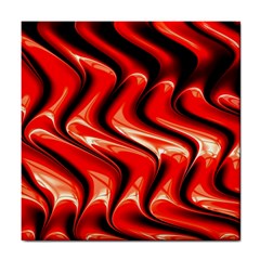 Red Fractal  Mathematics Abstact Tile Coasters by Nexatart