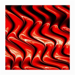 Red Fractal  Mathematics Abstact Medium Glasses Cloth by Nexatart