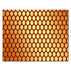 Red And Gold Effect Backing Paper Rectangular Jigsaw Puzzl by Nexatart