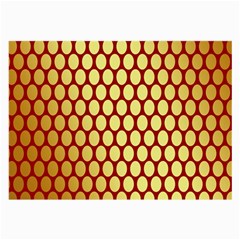 Red And Gold Effect Backing Paper Large Glasses Cloth (2-side) by Nexatart