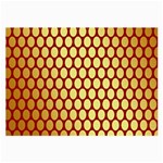 Red And Gold Effect Backing Paper Large Glasses Cloth (2-Side) Front