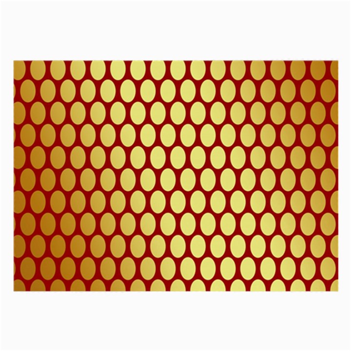 Red And Gold Effect Backing Paper Large Glasses Cloth (2-Side)