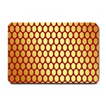 Red And Gold Effect Backing Paper Small Doormat  24 x16  Door Mat