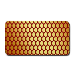 Red And Gold Effect Backing Paper Medium Bar Mats by Nexatart