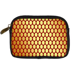 Red And Gold Effect Backing Paper Digital Camera Cases by Nexatart