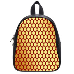 Red And Gold Effect Backing Paper School Bags (small)  by Nexatart