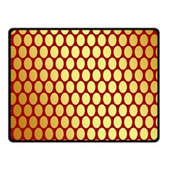 Red And Gold Effect Backing Paper Fleece Blanket (small) by Nexatart