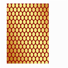 Red And Gold Effect Backing Paper Large Garden Flag (two Sides) by Nexatart