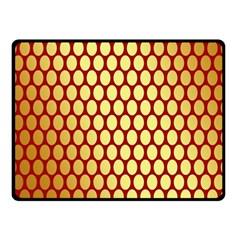 Red And Gold Effect Backing Paper Double Sided Fleece Blanket (small)  by Nexatart