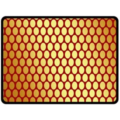 Red And Gold Effect Backing Paper Double Sided Fleece Blanket (large)  by Nexatart