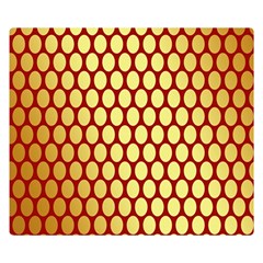 Red And Gold Effect Backing Paper Double Sided Flano Blanket (small)  by Nexatart