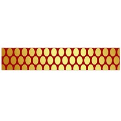 Red And Gold Effect Backing Paper Flano Scarf (large) by Nexatart