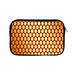 Red And Gold Effect Backing Paper Apple Macbook Pro 13  Zipper Case by Nexatart