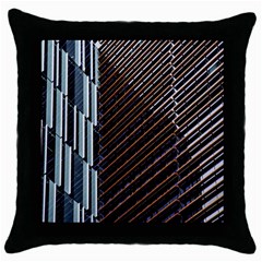 Red And Black High Rise Building Throw Pillow Case (black) by Nexatart