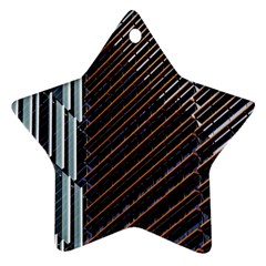 Red And Black High Rise Building Star Ornament (two Sides) by Nexatart