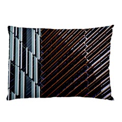 Red And Black High Rise Building Pillow Case by Nexatart